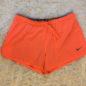Nike Women's Athletic Shorts - Bright Orange